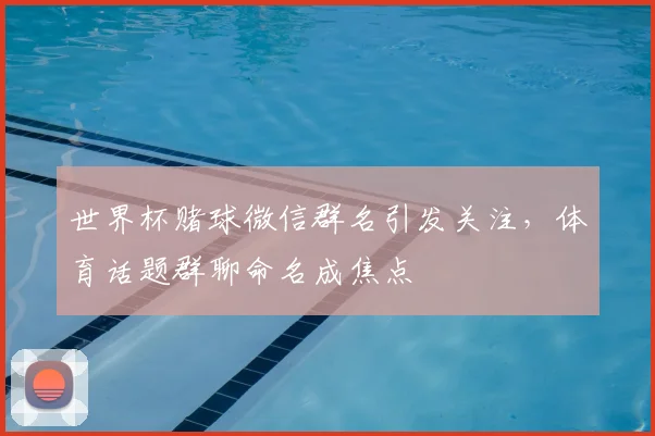 世界杯赌球微信群名引发关注，体育话题群聊命名成焦点